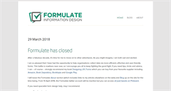 Desktop Screenshot of formulate.com.au