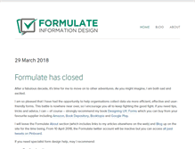 Tablet Screenshot of formulate.com.au